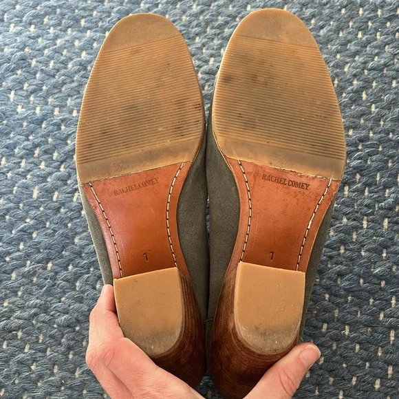 Rachel Comey Grey Suede Heeled Mule - Picture 4 of 5